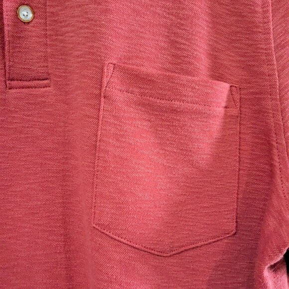 Tasso Elba Island Men's Polo Shirt Red, Size XL, Textured, UPF Protection - Picture 7 of 15